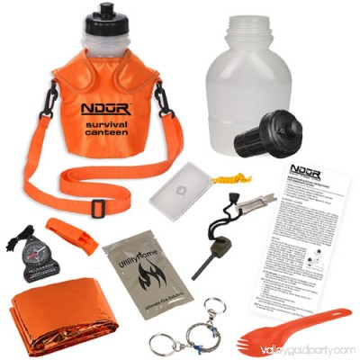 NDuR 46 oz Survival Canteen Kit with Advanced Filter 553154994